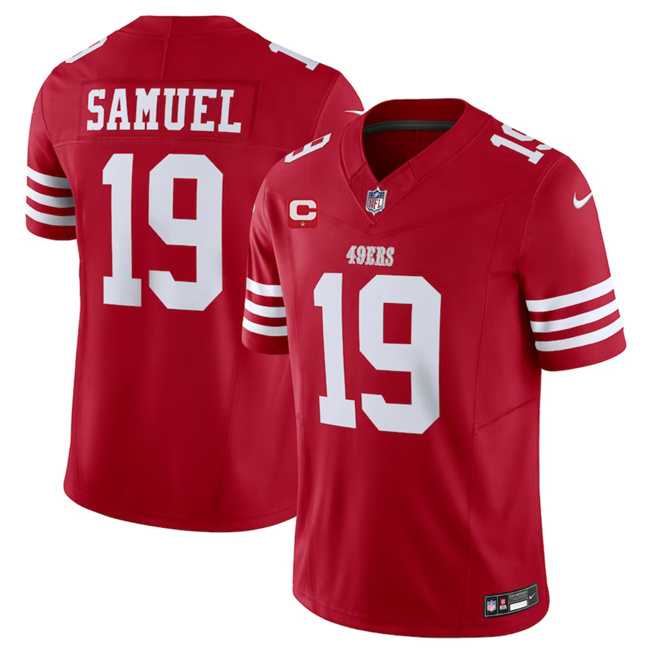 Men & Women & Youth San Francisco 49ers #19 Deebo Samuel Red 2023 F.U.S.E. With 1-Star C Patch Vapor Untouchable Limited Jersey->san francisco 49ers->NFL Jersey